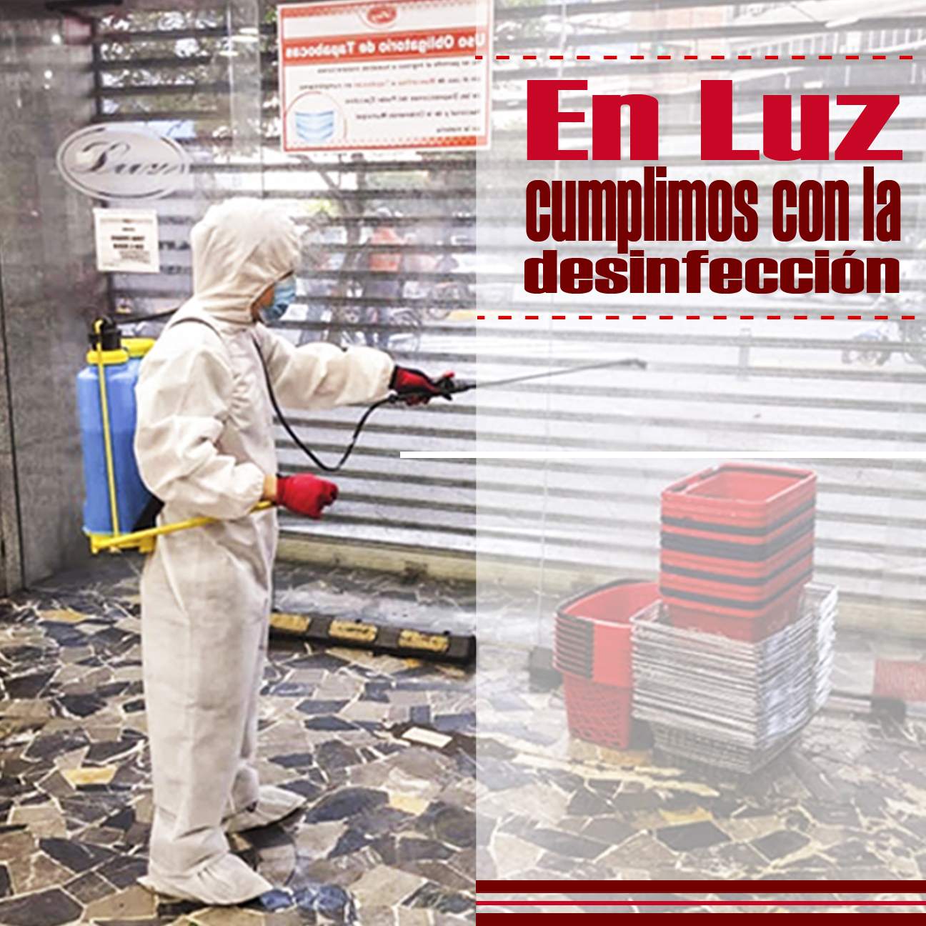 En Automercados Luz cumplimos con la desinfección